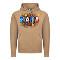 Vintage Coffee usa Mama  leopard background Vintage Hoodie - AdoDesignShop