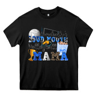 Black somebody's loud mouth volleyball mama Heavy Core Tee - Zillion Design Studio