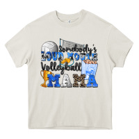 Cream somebody's loud mouth volleyball mama Heavy Core Tee - Zillion Design Studio