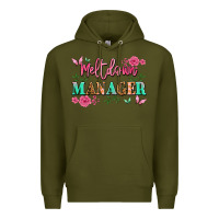 Army Green meltdown manager Premium Hoodie - JahusDesignShop