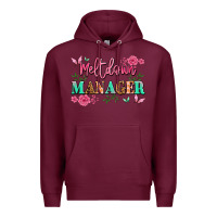 Burgundy meltdown manager Premium Hoodie - JahusDesignShop