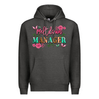Charcoal Heather meltdown manager Premium Hoodie - JahusDesignShop