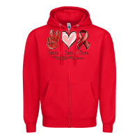 Peace Love Cure Multiple Myeloma Zipper Hoodie | Teevron