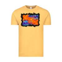 Vintage Mustard halloween bat background Vintage Tee - BundleAndBundleShop