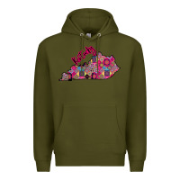 Army Green Pink Kentucky Premium Hoodie - Bettercallsaul