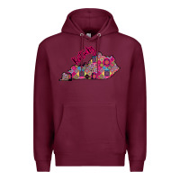 Burgundy Pink Kentucky Premium Hoodie - Bettercallsaul