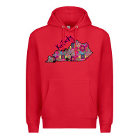 Red Pink Kentucky Premium Hoodie - Bettercallsaul