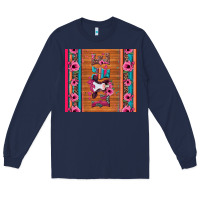 Navy love baby calf valentine's day Long Sleeve Tee - Jasminsmagicworld