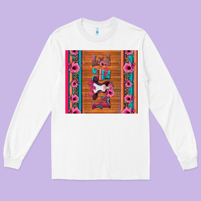 Love Baby Calf Valentine's Day Long Sleeve Tee Designed By Jasminsmagicworld