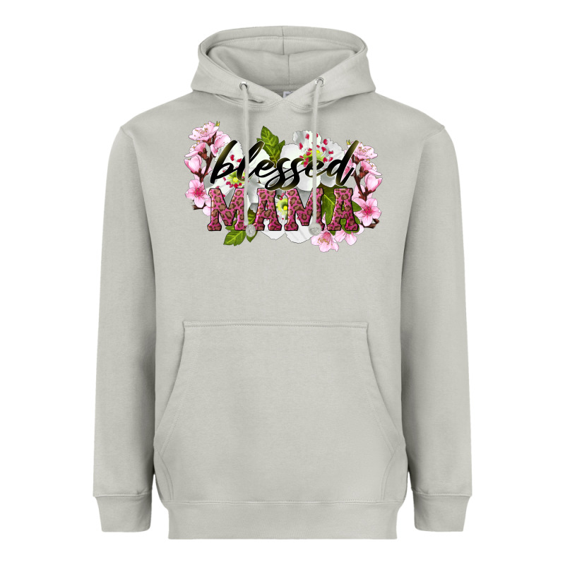 Blessed Mama Heavyweight Hoodie by LillyAllenDesigns | Teevron