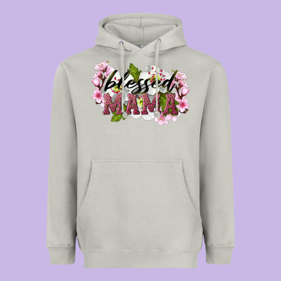 Blessed Mama Heavyweight Hoodie Designed By Lillyallendesigns