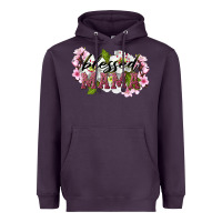 Plum Blessed Mama Heavyweight Hoodie - LillyAllenDesigns