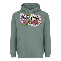 Sage Blessed Mama Heavyweight Hoodie - LillyAllenDesigns