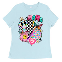 Baby Blue retro mama Ladies Tee - JahusDesignShop