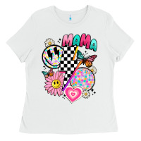 White retro mama Ladies Tee - JahusDesignShop