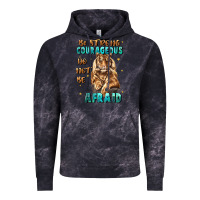 Cloud Black be strong and courageous Vintage Hoodie - JahusDesignShop