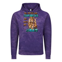 Cloud Purple be strong and courageous Vintage Hoodie - JahusDesignShop