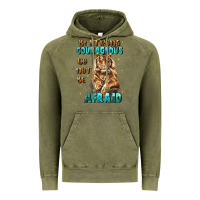 Vintage Olive be strong and courageous Vintage Hoodie - JahusDesignShop