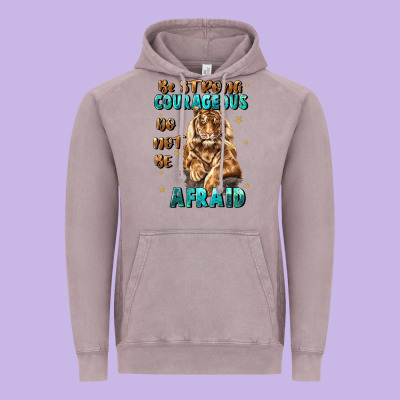 Be Strong And Courageous Vintage Hoodie Designed By Jahusdesignshop
