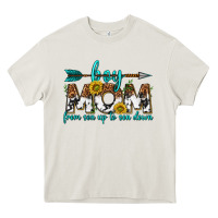 Cream boy mom from son up to son down  western Heavy Core Tee - texasbilliewilder