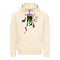 Sandshell Autism be kind Zipper Hoodie - NancyCooperArtShop