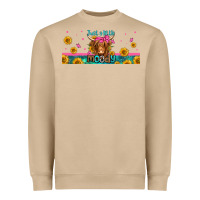 Mushroom just a little moody long haired cow Heavyweight Sweatshirt - Jasminsmagicworld