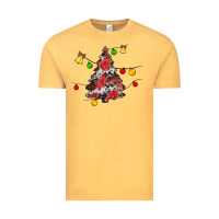 Vintage Mustard Christmas trees lights Vintage Tee - JahusDesignShop