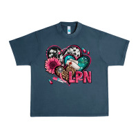 Midnight Navy lpn licensed practical nurse hearts Urban Heavy Tee - Jasminsmagicworld