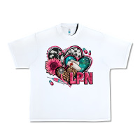 White lpn licensed practical nurse hearts Urban Heavy Tee - Jasminsmagicworld