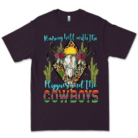 Plum raising hell with the hippies and the cowboys Premium Tee - Zillion Design Studio