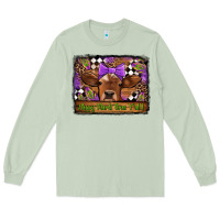 Matcha happy mardi gras y'all cow Long Sleeve Tee - Jasminsmagicworld
