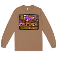 Toasted Coconut happy mardi gras y'all cow Long Sleeve Tee - Jasminsmagicworld