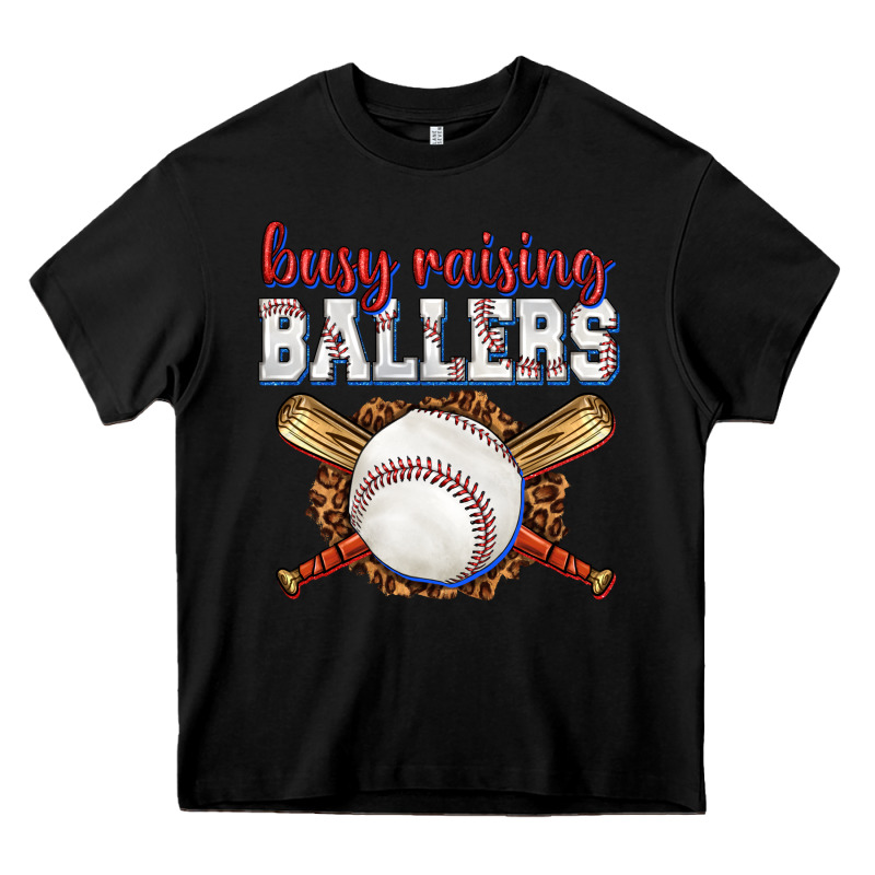 Busy Raising Ballers Baseball Heavy Core Tee by texasbilliewilder | Teevron