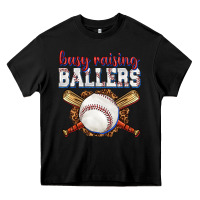 Black busy raising ballers baseball Heavy Core Tee - texasbilliewilder