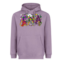 Lavender CNA Certified Nursing Assistant Mardi Gras Heavyweight Hoodie - LillyAllenDesigns