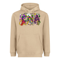 Mushroom CNA Certified Nursing Assistant Mardi Gras Heavyweight Hoodie - LillyAllenDesigns