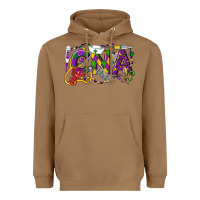 Toasted Coconut CNA Certified Nursing Assistant Mardi Gras Heavyweight Hoodie - LillyAllenDesigns