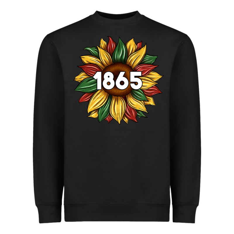 Juneteenth 1865 Sunflower Heavyweight Sweatshirt by Artiststas | Teevron