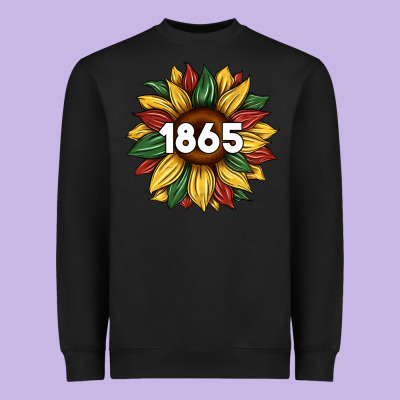 Juneteenth 1865 Sunflower Heavyweight Sweatshirt Designed By Artiststas