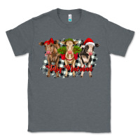 Charcoal Heather feliz navidad heifers front view Classic Tee - RanaPortraitStore