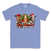 Colony Blue feliz navidad heifers front view Classic Tee - RanaPortraitStore