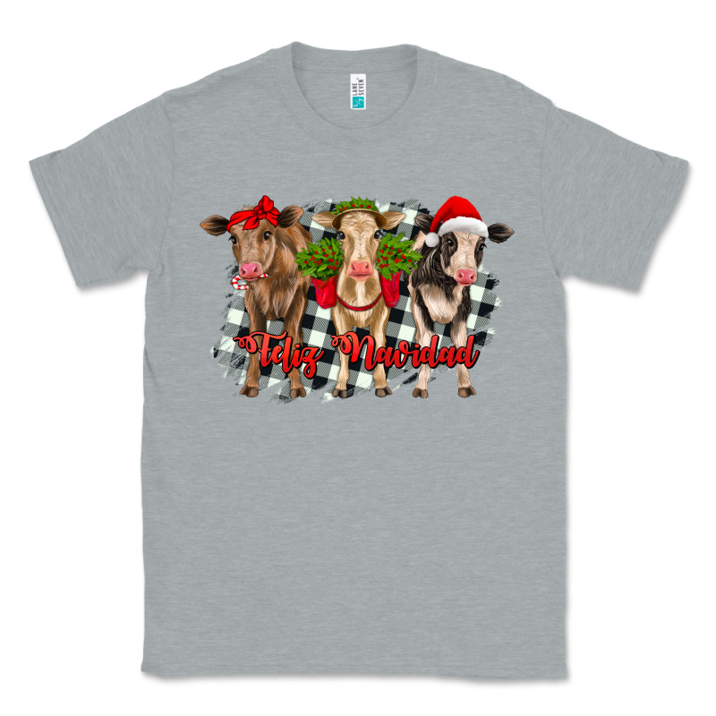 Feliz Navidad Heifers Front View Classic Tee by RanaPortraitStore | Teevron