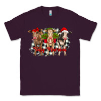 Plum feliz navidad heifers front view Classic Tee - RanaPortraitStore