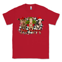 Red feliz navidad heifers front view Classic Tee - RanaPortraitStore