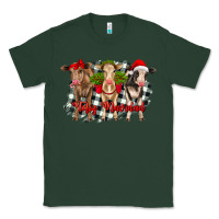 Sports Green feliz navidad heifers front view Classic Tee - RanaPortraitStore