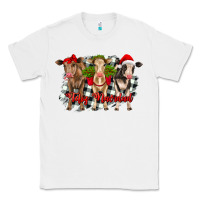 White feliz navidad heifers front view Classic Tee - RanaPortraitStore