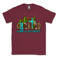 Burgundy created with a purpose Classic Tee - AdoDesignShop
