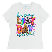 White happy last day of school Ladies Tee - RanaPortraitStore
