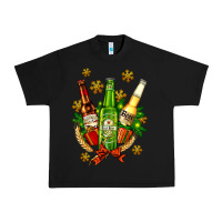 Black beer bottle party set for christmas Urban Heavy Tee - AdoDesignShop