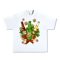 White beer bottle party set for christmas Urban Heavy Tee - AdoDesignShop